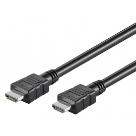 GOOBAY καλώδιο HDMI με Ethernet 58442, HDR, 30AWG, 4K, 3m, Black