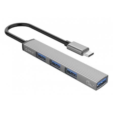 ORICO USB Type-C hub AH-13, 4x USB ports - Grey