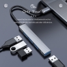 ORICO USB Type-C hub AH-13, 4x USB ports - Grey
