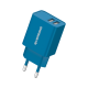 Riversong Travel Adapter SafeKub D2 2.4A Dual USB Blue
