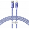 Baseus Crystal Shine Series Cable Type-C to Lightning 20W 1.2m Lilac