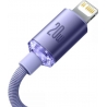 Baseus Crystal Shine Series Cable Type-C to Lightning 20W 1.2m Lilac