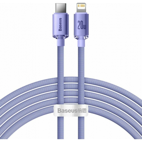 Baseus Crystal Shine Series Cable Type-C to Lightning 20W 2m Lilac