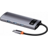 Baseus Multifunctional HUB Docking Station 5 in 1 Type-C Gray