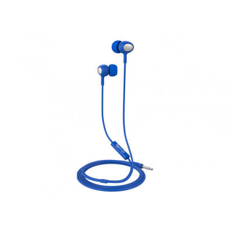 Celly Up 500 Stereo Earphone 3.5mm Round Cable Blue