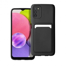Forcell Card Back Cover Samsung Galaxy A12 - Black