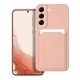 Forcell Card Back Cover Samsung Galaxy S22 - Pink
