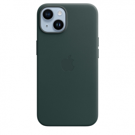Apple Leather Case iPhone 14 with MagSafe Forest Green