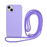 Vivid Silicone Cover Lace Apple iPhone 14 Lilac