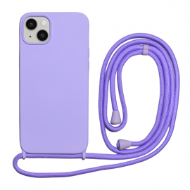 Vivid Silicone Cover Lace Apple iPhone 14 Plus Lilac