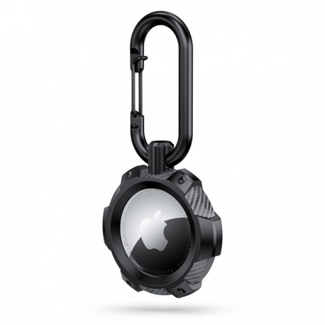 Tech-Protect Case TPU Carbon Apple Airtag Black