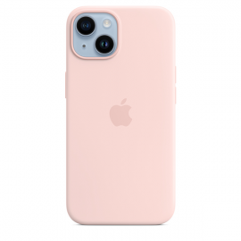 Apple Silicone Case iPhone 14 with MagSafe Chalk Pink