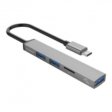 ORICO USB Type-C hub AH-12F, 3x USB ports, TF port - Grey