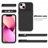 Slide Silicone Case iphone 14 - Black