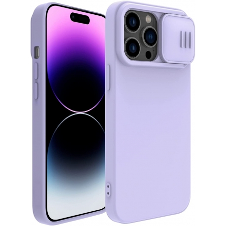 Slide Silicone Case iphone 14 Pro Max - Lavender