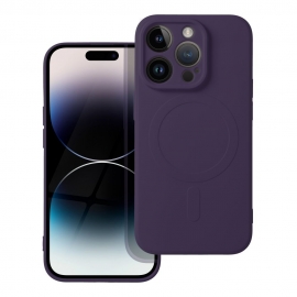 Silicone Mag Cover case iPhone 14 Pro - Dark Purple
