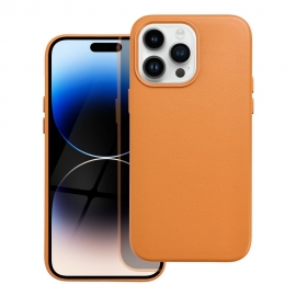 Leather Mag Cover Case iPhone 14 Pro Max - Orange