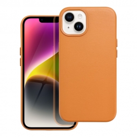 Leather Mag Cover Case iPhone 14 - Orange