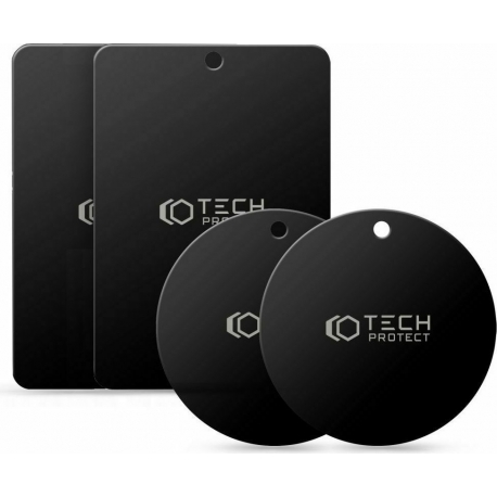 Tech-protect Metalplate Magnetic Car Mount 4-pack Black