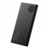 Baseus Powerbank PD+QC 10000mAh 2xUSB/Type-C/Lightning/micro-USB Digital Display 22.5W Black
