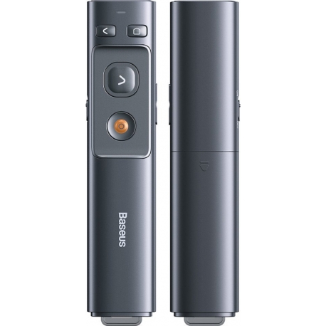 Baseus Orange Dot Wireless Presenter , Laser Pointer (Red Laser)- Grey (ACFYB-B0G)