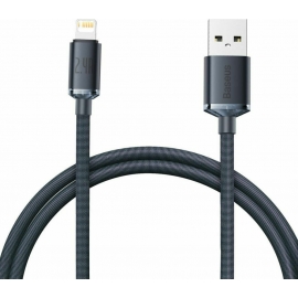 Baseus Crystal Shine Series Cable USB to Lightning 2.4A 1.2m Black