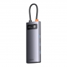 Baseus Multifunctional HUB Docking Station Metal Gleam Series 4 in 1 Type-C to USB 3.0 Gray