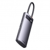 Baseus Multifunctional HUB Docking Station Metal Gleam Series 6 in 1 Type-C to USB3.0 Gray
