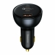 Baseus Car Charger USB/2xType-C QC 5.0 160W Gray + Cable Type-C 100W