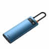 Baseus Multifunctional HUB Docking Station Metal Gleam Series 6 in 1 Type-C to HDMI+USB 3.0+RJ45 Blue
