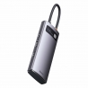 Baseus Multifunctional HUB Docking Station Metal Gleam Series 6 in 1 Type-C to HDMI+USB 3.0 Gray