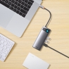 Baseus Multifunctional HUB Docking Station Metal Gleam Series 6 in 1 Type-C to HDMI+USB 3.0 Gray