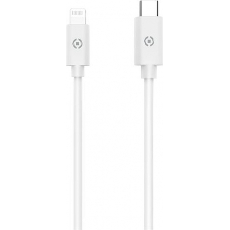 Celly Data Cable Lightning Type-C 1m White