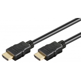 GOOBAY καλώδιο HDMI 2.0 58574 με Ethernet, 4K/60Hz 8.16Gbit/s, 2m, μαύρο