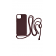 Vivid CrossBody Cover Apple iPhone 15 Plus Wine Red