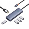 Baseus Multifunctional HUB Docking Station UltraJoy Series 5 in 1 Type-C to HDMI4K@30Hz+USB 3.0 Space Grey