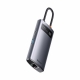Baseus Multifunctional HUB Docking Station Metal Gleam Series 4 in 1 Type-C to USB 3.0+RJ45 Gray