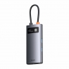 Baseus Multifunctional HUB Docking Station Metal Gleam Series 4 in 1 Type-C to USB 3.0+RJ45 Gray