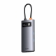 Baseus Multifunctional HUB Docking Station Metal Gleam Series 4 in 1 Type-C to USB 3.0+RJ45 Gray