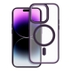 Matte Mag Cover case compatible with MagSafe for IPHONE 15 PLUS purple