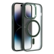 Matte Mag Cover case compatible with MagSafe for IPHONE 15 green