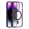 Matte Mag Cover case compatible with MagSafe for IPHONE 15 purple