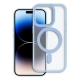 Matte Mag Cover case compatible with MagSafe for IPHONE 15 PRO blue