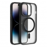 Matte Mag Cover case compatible with MagSafe for IPHONE 15 PRO black