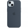Apple iPhone 15 Silicone Case with MagSafe Storm Blue