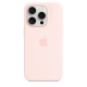 Apple iPhone 15 Pro Silicone Case with MagSafe Light Pink