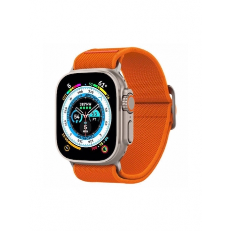 Spigen Lite Fit Ultra - Υφασμάτινο Λουράκι Apple Watch Ultra2/Ultra1/SE/9/8/7/6/5/4 (49/45/44mm) - Orange