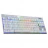 Redragon K621 Horus TKL Wireless RGB Mechanical Keyboard Low Profile  - White (US)
