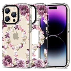 TECH-PROTECT MAGMOOD MAGSAFE IPHONE 15 PRO ROSE FLORAL