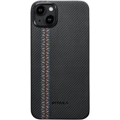 Pitaka Fusion Weaving MagEZ Case 4 MagSafe  Aramid Fiber Body Apple iPhone 15 Plus - 0.95mm - 600D - Rhapsody
